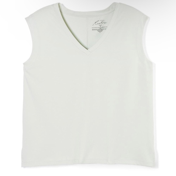 Soma Aloe Knit Sleeveless Top Silver Eucalyptus - Picture 4 of 8